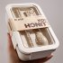 Bento Box For Office Leak Proof Sealed Lunch Dinner Containers Reusable Lunch Box With Compartments Microwave Safe  Chopsticks And Spoon Included  Beige Rectang