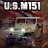 Bg1522 1 14 RC Car Toys 2 4ghz Full Scale Proportion 4wd 15km h Off road Buggy Car with Drive Lights Army Green