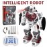 Bg1531 Kids Boys Remote Control Spray Robot 2 Modes 21 Functions RC Smart Gesture Sensor Kids Toys