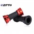 Bicycle Axle ZTTO BB92 MTB Road Mountain Bike Bicycle Press Fit Bottom Brackets For Parts Prowheel 24mm Crankset Chainset red
