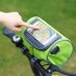 Bicycle Bag Multifunctional Touch Screen Frame Tube Handlebar Bag Riding Storage Bag green 22 12 12