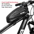 Bicycle Bag Triangle Frame Pannier MTB Road Cycling Top Tube Bag Universal phone within 6 5 inches