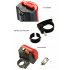 Bicycle Bell Road Bike Mountain Bike Bell Alarm Electronic Aluminum Alloy Handle bar Bell red One size