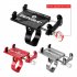 Bicycle Cell Phone Mount Holder Handlebars Bracket Aluminum Support Bike Accessories For 3 0 6 8 Inch Phone black