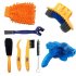 Bicycle Chain Washer Set Mountain Bike Accessory Bike Too Cleaning Brush Chain washer 3 piece set One size