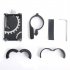 Bicycle Cycling Aluminum Alloy Phone Holder Metal Simple Design Stable Phone Bracket Adjustable 55 100mm 360 Degrees Rotation Holder silver