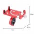 Bicycle Cycling Aluminum Alloy Phone Holder Metal Simple Design Stable Phone Bracket Adjustable 55 100mm 360 Degrees Rotation Holder silver