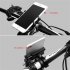 Bicycle Cycling Aluminum Alloy Phone Holder Metal Simple Design Stable Phone Bracket Adjustable 55 100mm 360 Degrees Rotation Holder silver