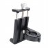 Bicycle Cycling Aluminum Alloy Phone Holder Metal Simple Design Stable Phone Bracket Adjustable 55 100mm 360 Degrees Rotation Holder silver