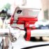 Bicycle Cycling Aluminum Alloy Phone Holder Metal Simple Design Stable Phone Bracket Adjustable 55 100mm 360 Degrees Rotation Holder silver