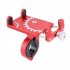 Bicycle Cycling Aluminum Alloy Phone Holder Metal Simple Design Stable Phone Bracket Adjustable 55 100mm 360 Degrees Rotation Holder silver