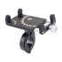 Bicycle Cycling Aluminum Alloy Phone Holder Metal Simple Design Stable Phone Bracket Adjustable 55 100mm 360 Degrees Rotation Holder silver