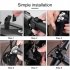 Bicycle Cycling Aluminum Alloy Phone Holder Metal Simple Design Stable Phone Bracket Adjustable 55 100mm 360 Degrees Rotation Holder silver