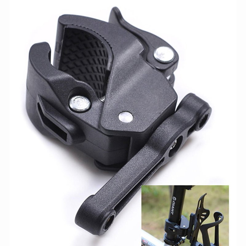 Bicycle Cycling Handlebar Mount Water Bottle Cage Holder Rack Clamp Universal For Bike Black_Universal switch mount for water bottle case