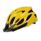Bicycle Cycling Helmet EPS+PC Cover Integrated-Mold Breathable Riding Helmet MTB Bike Safely Cap Riding Equipment yellow_Head circumference 52-60 can <span style='color:#F7840C'>be</span> adjusted