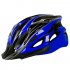 Bicycle Cycling Helmet EPS PC Cover Integrated Mold Breathable Riding Helmet MTB Bike Safely Cap Riding Equipment Blue black Head circumference 52 60 adjusted
