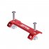 Bicycle Double Head Bottle Cage Extender Mountain Road Bike Frame Water Cup Kettle Holder Expansion red