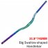 Bicycle Handlebar colorful Bend handlebar aluminium alloy31 8  715 31 8 780 mm straight handbar Straight handle 31 8 715MM