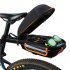 Bicycle Hard Cover Detachable Shell Package Tail Box with Mountain Bike Rack Bag Black blue 28 5 19 18 5cm