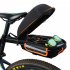Bicycle Hard Cover Detachable Shell Package Tail Box with Mountain Bike Rack Bag dark green 28 5 19 18 5cm