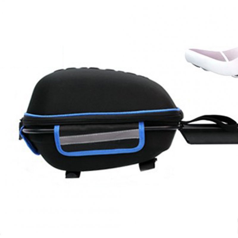Bicycle Hard Cover Detachable Shell Package Tail Box with Mountain Bike Rack Bag Black blue_28.5*19*18.5cm