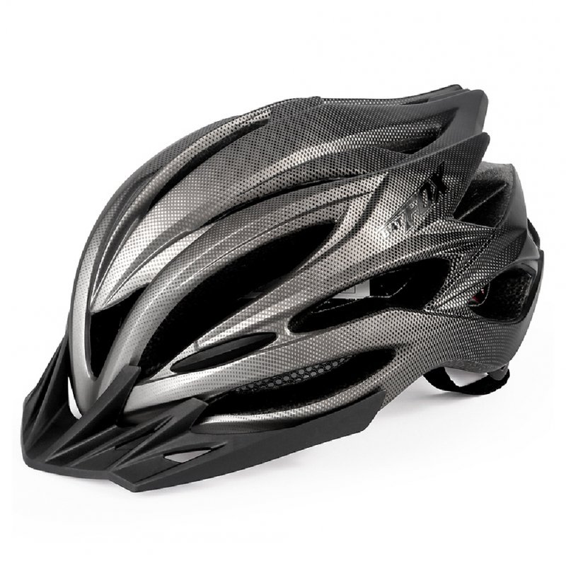Bicycle Helmet Eps Mountain Bike Riding Helmet Skateboard  Safety  Helmet  With Light Black titanium_Free size