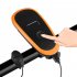 Bicycle Horn Headlight USB Charging Power Display Bike Frontlight with Bell  Orange