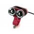 Bicycle LED Light with 2x CREE XML T6 LEDs  2400 Lumens  250m Light Throw  Battery pack and more   This waterproof bike light is the perfect bicycle accessory
