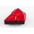 Bicycle Laser Tail Light has a Weatherproof and Diamond Shape design as well as featuring 9 Super Bright LEDs  3 Flashing Modes and Rechargeable Batteries