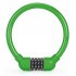 Bicycle  Lock Portable Four digit Combination Ring Lock Light Smart Small Oval Ring Anti theft Lock 11 5mm Green