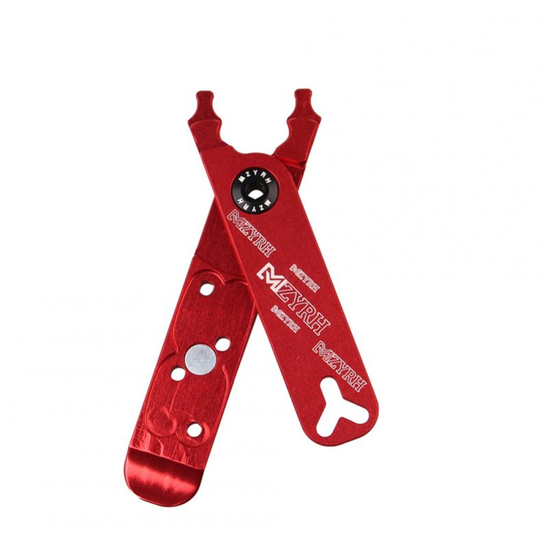 Bicycle Master link Plier Valve Tool Tire Lever Missing Link Box 4 in 1 Multifunction Tools red