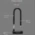 Bicycle Password Lock U lock Glass Door Lock Anti theft Wear resisting Multipurpose For City Electric Mountain Bikes black