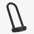 Bicycle Password Lock U lock Glass Door Lock Anti theft Wear resisting Multipurpose For City Electric Mountain Bikes black
