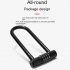 Bicycle Password Lock U lock Glass Door Lock Anti theft Wear resisting Multipurpose For City Electric Mountain Bikes black