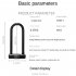 Bicycle Password Lock U lock Glass Door Lock Anti theft Wear resisting Multipurpose For City Electric Mountain Bikes black