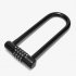 Bicycle Password Lock U lock Glass Door Lock Anti theft Wear resisting Multipurpose For City Electric Mountain Bikes black