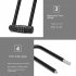 Bicycle Password Lock U lock Glass Door Lock Anti theft Wear resisting Multipurpose For City Electric Mountain Bikes black