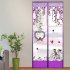 Bicycle Pattern Magnetic Anti mosquito Door Curtain Door Divider Sheer Curtain Valance Decoration  with Pushpin  purple 100X210CM