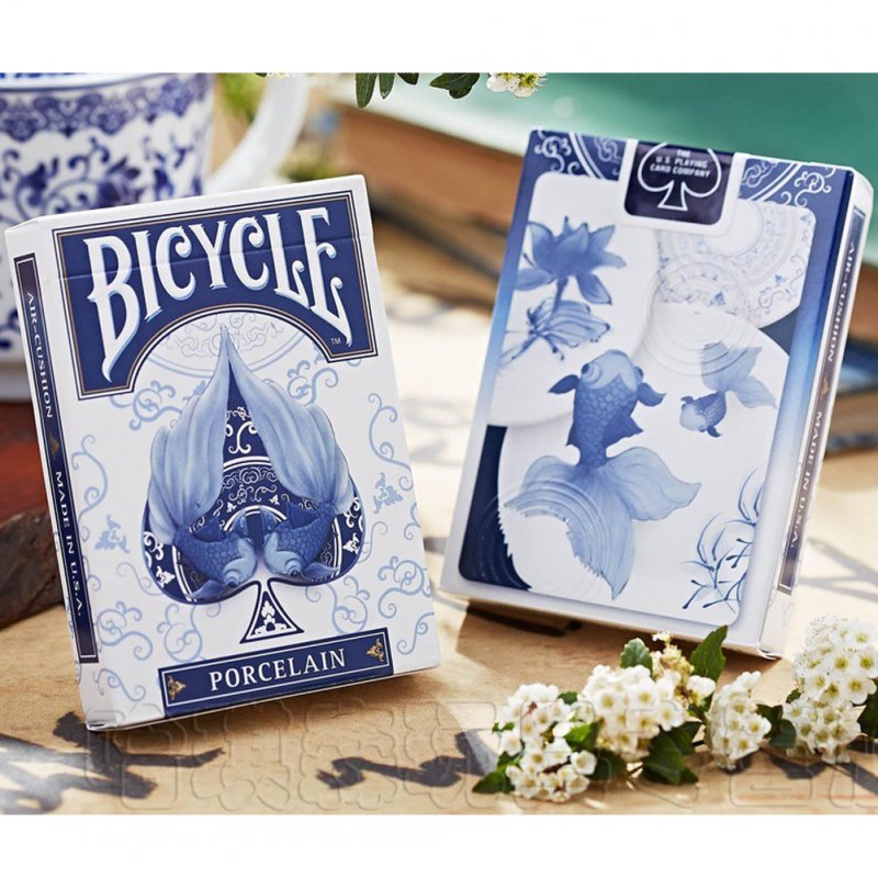 Bicycle Porcelain Deck Magic Cards Playing Card Poker Limited Edition Close Up Stage Magic Tricks for Professional Magician default