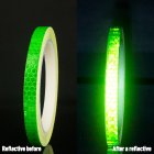 Bicycle Reflective Sticker Tape Noctilucent Waterproof Fluorescent Bike Decoration green 8 meters