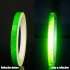 Bicycle Reflective Sticker Tape Noctilucent Waterproof Fluorescent Bike Decoration green 8 meters