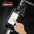 Bicycle Saddle Bag Hard Shell Rainproof Bike Front axle Beam Bag Reflective MTB Bag Cycling Seatpost Bag Bike Accessories black 1L