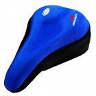 Bicycle Saddle Cover Silicone Thickened Mountain Bike Comfortable Sponge Bicycle Seat Cover blue Length 28X width 18