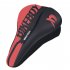 Bicycle Seat Breathable Bicycle Saddle Seat Soft Thickened Mountain Bike Bicycle Seat Cushion Cover black and red