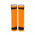 Bicycle Silicone Grip Cover Double Pass Comfortable Shock Absorbing Orange