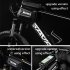 Bicycle Top Tube Bag Shell Shape TPU Touch Screen Waterproof Bike Frame Bag black Upgraded version