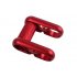 Bicycle Ultra light Double Stem Riser Aluminum Alloy Handlebar Stem for Folding Bicycels red