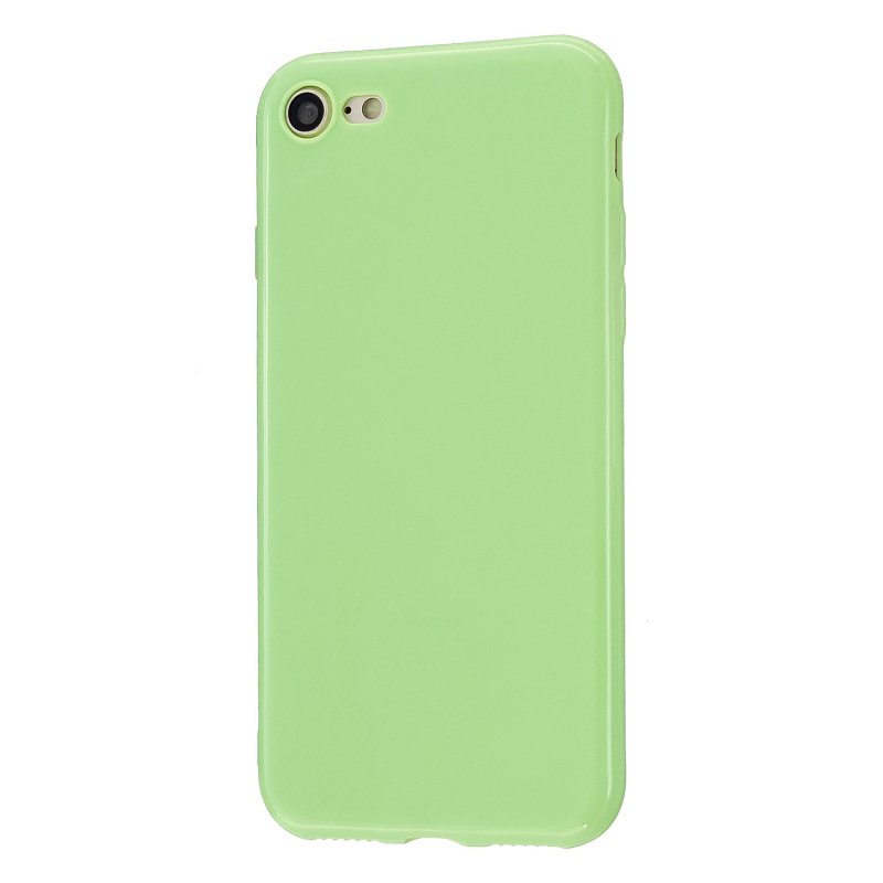 For iPhone 5/5S/SE/6/6S/6 Plus/6S Plus/7/8/7 Plus/8 Plus Cellphone Cover Soft TPU Bumper Protector Phone Shell Fluorescent green