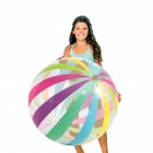 Big Beach Ball Set Jumbo Giant Beach Balls, Oversized Blow Up Plastic Game Rainbow Beach Balls For Swimming Summer Pool Or Beach 28inch as picture show