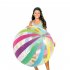 Big Beach Ball Set Jumbo Giant Beach Balls  Oversized Blow Up Plastic Game Rainbow Beach Balls For Swimming Summer Pool Or Beach 28inch as picture show
